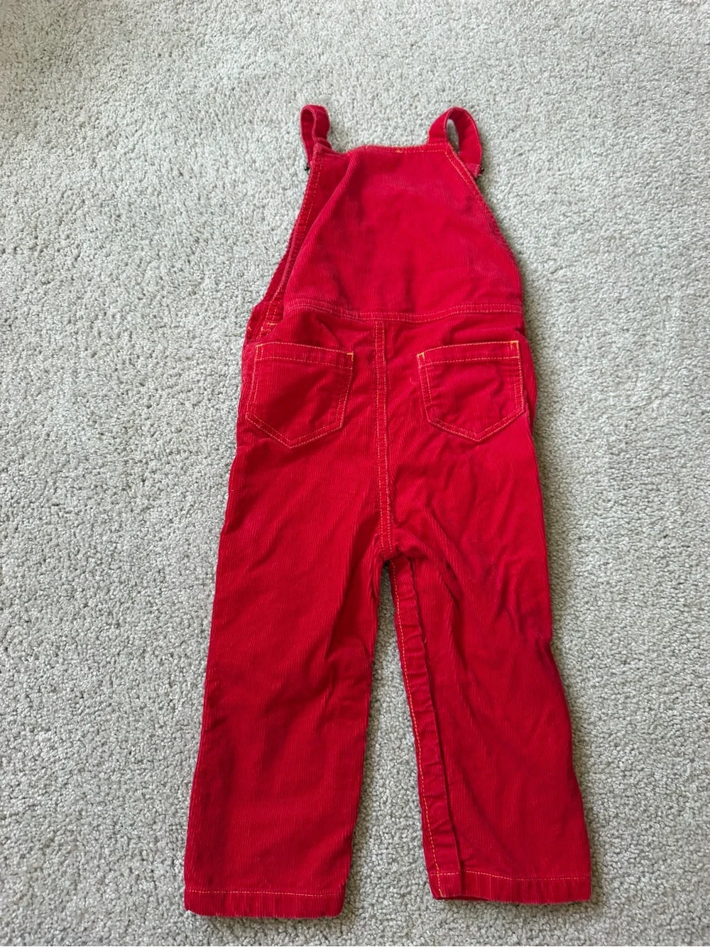 Hanna Andersson Red Corduroy Kids' Overalls